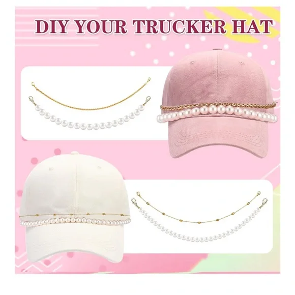 🆕 5 PCS Trucker Hat Chains, Trucker Hat Charms - Picture 5 of 7